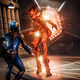 There’s some serious demon fighting going on in Nekrotronic.